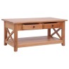 Table basse 100x55x46 cm bois d'acajou massif 