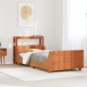 Cadre de lit sans matelas cire marron 90x190 cm bois pin massif 