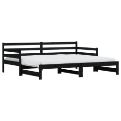 Lit de jour et lit gigogne sans matelas 80x200 cm bois massif 