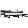 Lit de jour et lit gigogne sans matelas 80x200 cm bois massif 