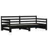 Lit de jour et lit gigogne sans matelas 80x200 cm bois massif 