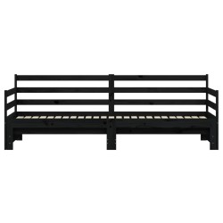 Lit de jour et lit gigogne sans matelas 80x200 cm bois massif 