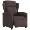 Fauteuil inclinable électrique Marron foncé Tissu 