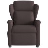 Fauteuil inclinable électrique Marron foncé Tissu 