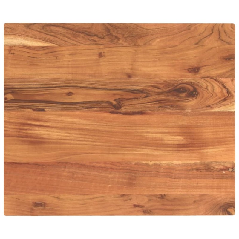 Dessus de table 60x50x2,5 cm rectangulaire bois massif d'acacia 