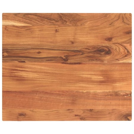 Dessus de table 60x50x2,5 cm rectangulaire bois massif d'acacia 