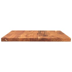 Dessus de table 60x50x2,5 cm rectangulaire bois massif d'acacia 
