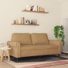 Canapé à 2 places Marron 140 cm Velours 