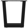 Pieds de table basse en forme de V, 2 pièces, noir, 40 x (30-31,3) cm, acier 