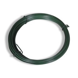 Clôture à mailles losangées avec poteaux Acier 1x25 m Vert 