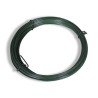 Clôture à mailles losangées avec poteaux Acier 1x25 m Vert 