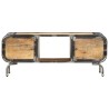 Meuble TV 110x30x42 cm Bois massif de manguier 