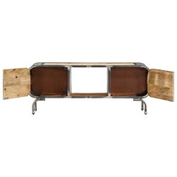 Meuble TV 110x30x42 cm Bois massif de manguier 