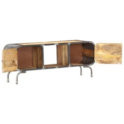 Meuble TV 110x30x42 cm Bois massif de manguier 