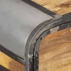Meuble TV 110x30x42 cm Bois massif de manguier 