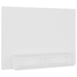 Meuble TV mural Blanc 120x23,5x90 cm Bois d’ingénierie 