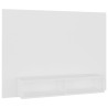 Meuble TV mural Blanc 120x23,5x90 cm Bois d’ingénierie 