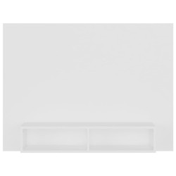 Meuble TV mural Blanc 120x23,5x90 cm Bois d’ingénierie 