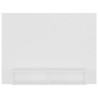 Meuble TV mural Blanc 120x23,5x90 cm Bois d’ingénierie 