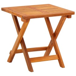 Chaise longue de jardin avec table et coussin Bois d'acacia 