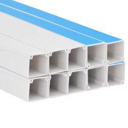 Goulotte de câble auto-adhésive 40x40 mm 10 m PVC 