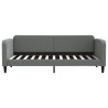 Lit de jour avec matelas gris foncé 80x200 cm tissu 