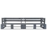 Canapés de jardin palette 2 pcs avec coussins gris Pinède 