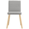Chaises à manger lot de 6 gris nuage tissu 