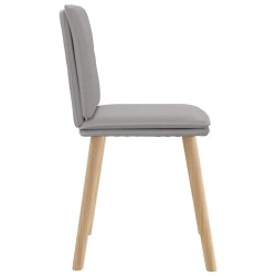Chaises à manger lot de 6 gris nuage tissu 