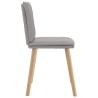 Chaises à manger lot de 6 gris nuage tissu 