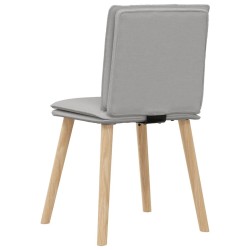 Chaises à manger lot de 6 gris nuage tissu 
