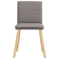 Chaises à manger lot de 6 taupe tissu 