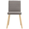 Chaises à manger lot de 6 taupe tissu 