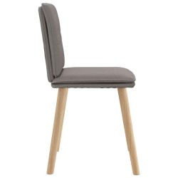 Chaises à manger lot de 6 taupe tissu 