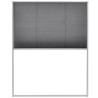 Moustiquaire plissée pour fenêtre Aluminium 80 x 100 cm  