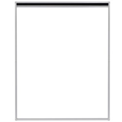 Moustiquaire plissée pour fenêtre Aluminium 80 x 100 cm  
