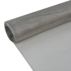 Écran en treillis Acier inoxydable 100x500 cm Argenté 