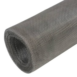 Écran en treillis Acier inoxydable 100x500 cm Argenté 