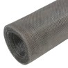 Écran en treillis Acier inoxydable 100x500 cm Argenté 