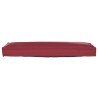 Coussin de palette pour banc rouge vin 120x40x8 cm en tissu Oxford 