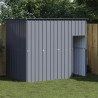 Niche pour chien avec toit anthracite acier galvanisé 