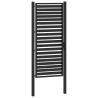 Portail de jardin verrouillable noir 100x200 cm aluminium 