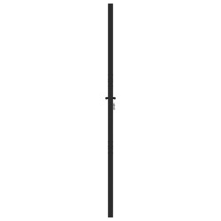 Portail de jardin verrouillable noir 100x200 cm aluminium 