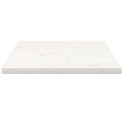 Dessus de table blanc 50x50x2,5 cm bois de pin massif 
