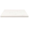 Dessus de table blanc 50x50x2,5 cm bois de pin massif 