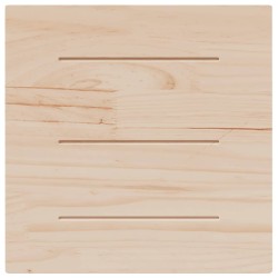 Dessus de table blanc 50x50x2,5 cm bois de pin massif 