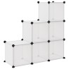 Cubes de rangement 6 pcs Transparent PP 