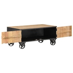 Table basse 90x50x39 cm Bois de récupération massif 