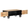 Table basse 90x50x39 cm Bois de récupération massif 