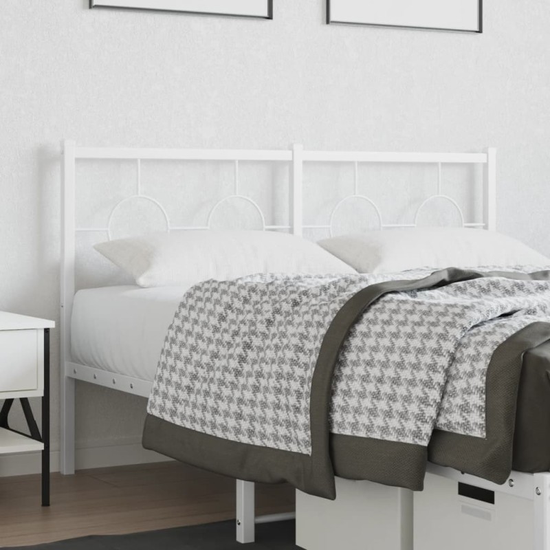 Tête de lit métal blanc 140 cm Tête de lit métal blanc 140 cm